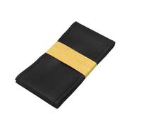 FLORENTER Housses Volant Housse Volant Camion Voiture Housse Volant en Cuir Véritable Faite À La Main pour Camion Et Bus 42 Cm 45 Cm 47 Cm 50 Cm Protecteur Volant(Black Black Line,42cm)