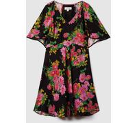 Florere Florere Printed Cape Sleeve Mini Dress Pink/Black EU 42 (UK 14)