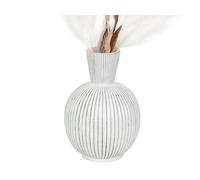 FLORERO CERAMICA BEIGE RAYADO