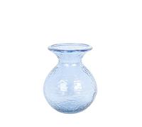 FLORERO VIDRIO RECICLADO AZUL