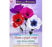 Flores de papel crepé con vivos colores