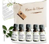 FLORESSE- TROUSSE D'Huile Essentielle des MAUX DE L HIVER - 100% Pure, Naturelle (TROUSSE 5 HE MAUX DE L HIVER)