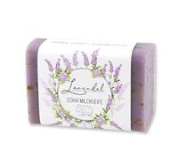 Florex Savon au lait de brebis carré 100 g lavande - Savon naturel de qualité supérieure - Emballage cadeau