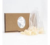 Florex Savon au lait de brebis en forme de cœur - Lot de 50 mini savons pour invités - Savon naturel fait main - Idéal pour baptême, communion, confirmation, cadeau - Dans boîte cadeau (Classique
