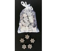Florex Schafmilchseife Lot de 50 mini savons en forme d'étoile dans un sachet en organza