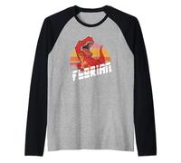 Florian - nom de garçon Cool avec T-Rex Manche Raglan