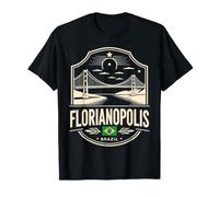 Florianopolis Emblème Brésil Crème Souvenir de Voyage T-Shirt