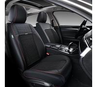 FLORICH Auto Housses de siège Avant, Coussins de siège de Voiture en Similicuir Respirant, Protecteurs de Coussin de siège imperméables, Ajustement Universel pour véhicule Sedan SUV, Noir