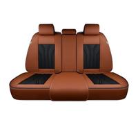 FLORICH Rear Seat Covers Leather Car Seat Covers Waterproof Back Seat Cover Automotive Seat Covers Universal Seat Cushion Protector for Most Cars Trucks SUV-Brown&Black