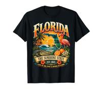 Florida Art State Design, Terre de Soleil, de Surf et de Fleurs d'oranger T-Shirt