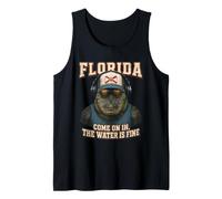 Florida Come on in The Water is Fine Alligator Humour Débardeur