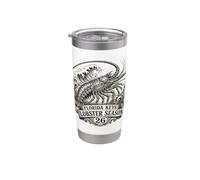 Florida Keys Lobster W ugs, 2026, art de tatouage Key West Gobelet isotherme en acier inoxydable double paroi