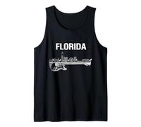 Florida Souvenir Hommes Skyline Holiday Floride Débardeur
