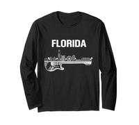 Florida Souvenir Hommes Skyline Holiday Floride Manche Longue