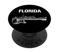 Florida Souvenir Hommes Skyline Holiday Floride PopSockets PopGrip Adhésif
