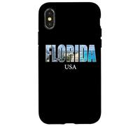 Florida State USA - Effet rétro Vacances Floride Coque pour iPhone X/XS