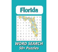 Florida Word Search Puzzle Book: Word Searches with Easy to Read Print about Florida, Miami, Beaches and More | 6x9 inches, 110 pages | 50+ Puzzles ... Gift for Vacations, Holidays and Free Times