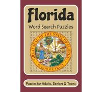 Florida Word Search Puzzles: Word Search Puzzles with easy to read print about Florida, USA, Brain Games | 6x9 inches, 110 pages | 55+ puzzles...gifts for vacations, Holidays, and free times.