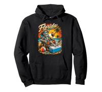Floride Beach Squelette Funny Tropical Sunset Vacances Design Sweat à Capuche