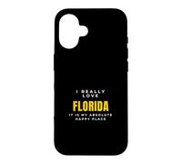 Floride : J'aime Vraiment Les plages et Le Soleil Coque pour iPhone 16