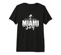 Floride Miami South Surf Beach USA Amérique T-Shirt Haut de Gamme