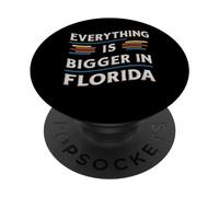 Floride USA Tout est Plus Grand en Floride PopSockets PopGrip Adhésif