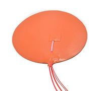 FLORIG Accessoires d'imprimante compatibles avec Coussin Chauffant en Silicone 200 mm pour lit Chauffant Circulaire d'imprimante 3D (Couleur : Noir, Taille : 230 W 350 W)(Schwarz,220W 100W)