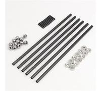 FLORIG Accessoires pour imprimante compatibles avec un ensemble de tiges de poussée diagonales L200 + joint à rotule magnétique + bille en acier compatible avec imprimante 3D Kossel