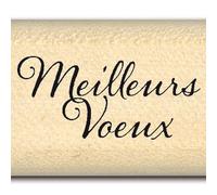 Florilèges Design FA211150 Tampon Scrapbooking Mini Meilleur Vœux Beige 2 x 3 x 2,5 cm
