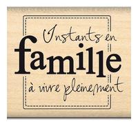 Florilèges Design FC111025 Tampon Scrapbooking Instants en Famille Beige 4 x 5 x 2,5 cm