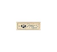 Florilèges Design FC310073 Tampon Scrapbooking Tag de Noel Beige 3 x 6 x 2,5 cm