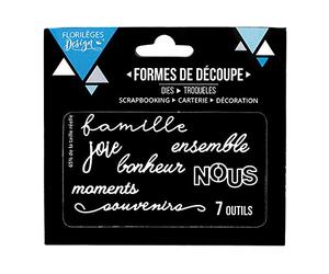 Florilèges Design FDD11702 Outils de découpe Nous Métal Gris 11,5 x 12,5 x 0,2 cm