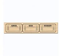 Florilèges Design FE211026 Tampon scrapbooking Trois Tickets, Beige