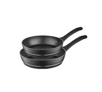 FLORINA DELUX Set de 2 poêles à frire en aluminium | Revêtement antiadhésif | Induction | Poignées souples | Résistantes à la chaleur | Faciles à nettoyer | Aluminium forgé durable