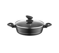 FLORINA Faitout Aluminium (1,3 l) I Diamètre de 20 cm I Marmite avec Couvercle en Verre DELUX I Casserole avec Fond à Induction I Faitout pour Induction, Marmite tous Feux I Revêtement Antiadhésif