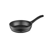 FLORINA Poêle Antiadhésive I Diamètre 18 cm I Poêle à Frire DELUX I Poêle en Aluminium I Cuisinières en Tous Genres Induction, Gaz, Plaque Électrique I Poignée Softtouch I Couleur: Noir