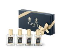 Floris Of London - Coffret Découverte Parfums 4x15 ml : Night Scented Jasmine, Bouquet De La Reine, White Rose (Femme) & Chypress (Unisexe) - Eaux de Toilette