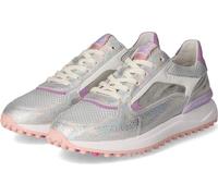 Floris van Bommel Baskets basses pour femmes NOPPI Argent Mélange de cuir et de textile Taille : 39