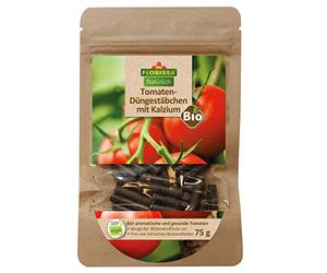 Florissa Natürlich 58998 Bâtonnets d'engrais bio avec calcium pour tomates savoureuses et une croissance puissante - Avec label de qualité dans le jardin (sachet de 75 g) - Marron