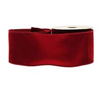 Floristrywarehouse Bande Ruban en Velours 6,3 cm de Large x 9,1 m Rouge Bordeaux