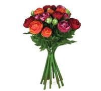 FloristryWarehouse Bouquet de renoncules artificielles en soie 15 tiges 33 cm