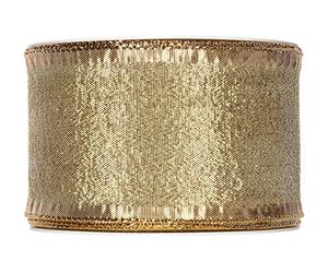 FloristryWarehouse de ruban métallique Doré 60 mm x25m Rouleau