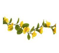 FloristryWarehouse Guirlande de pensées artificielles en soie Jaune 150 cm