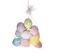 Floristrywarehouse Lot de 12 œufs de Pâques artificiels à Suspendre à Pois Pastel 6 cm…