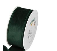 FloristryWarehouse Rouleau de ruban de Noël en velours Vert sapin 5 cm x 9 m