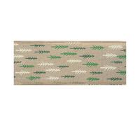 FloristryWarehouse Ruban de qualité supérieure - 25 m x 63 mm - Vert et blanc - Motif arbre nordique