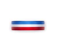 FloristryWarehouse Ruban en tissu tissé tricolore 25 mm x 25 m Rouge/blanc/bleu
