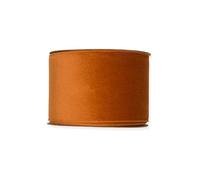 FloristryWarehouse Ruban en velours non câblé - Largeur : 70 mm - Rouleau de 8 m - Cognac