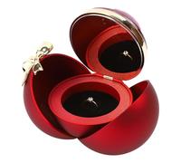 Florisync Jolie boîte à bagues en forme de rose élégante pour propositions mémorables fiançailles et célébrations Boîte décorative