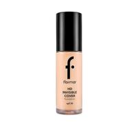 Flormar Invisible Cover HD Foundation - Fond de teint liquide crémeux avec SPF 30, couvrance modulable et fini naturel lumineux - 3 teintes adaptées à tous types de peau - 30 g, 40 Light Ivory